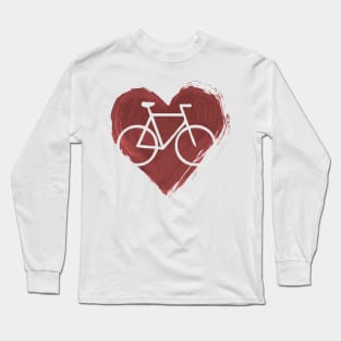 Cyclist's Heart Long Sleeve T-Shirt